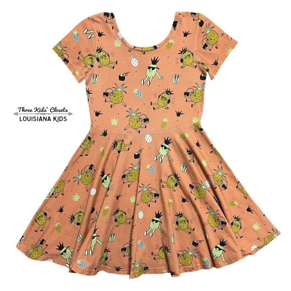 Raspberry Republic Sz 128/134 (7-9Y) Pineapple Punch Twirl Dress